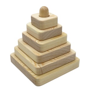 Квадратная пирамидка деревянная